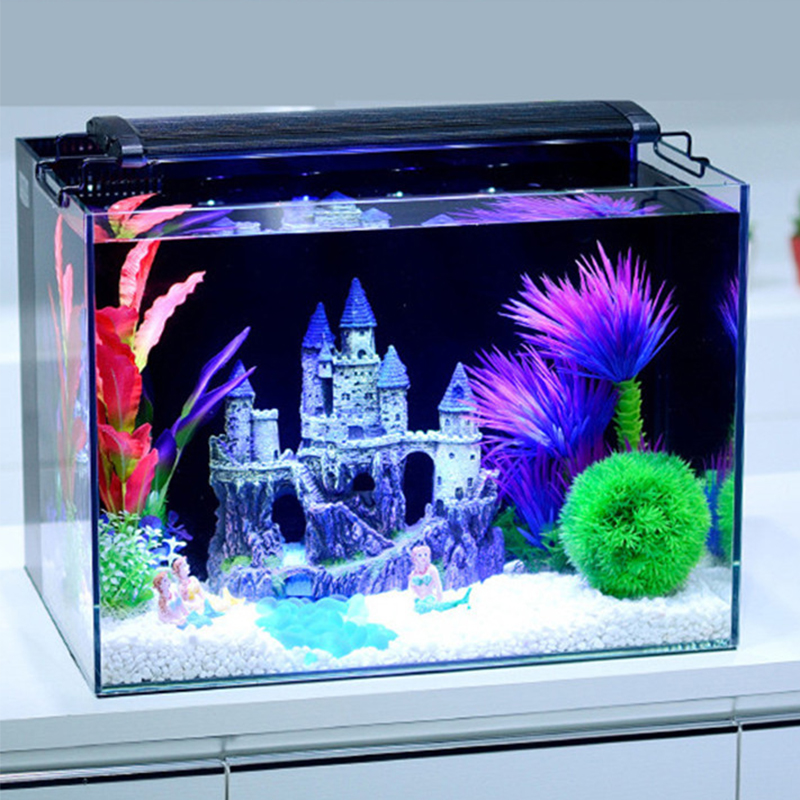 슈퍼 캐슬 장식 수족관 장식, 큰 수지 가산 물고기 집 - Aquarium Marina 리뷰 및 가격