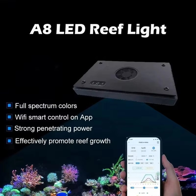 A8Pro II Max/블루 215W 풀 스펙트럼 LE - Aquarium Blue Marine Reef 리뷰 및 가격