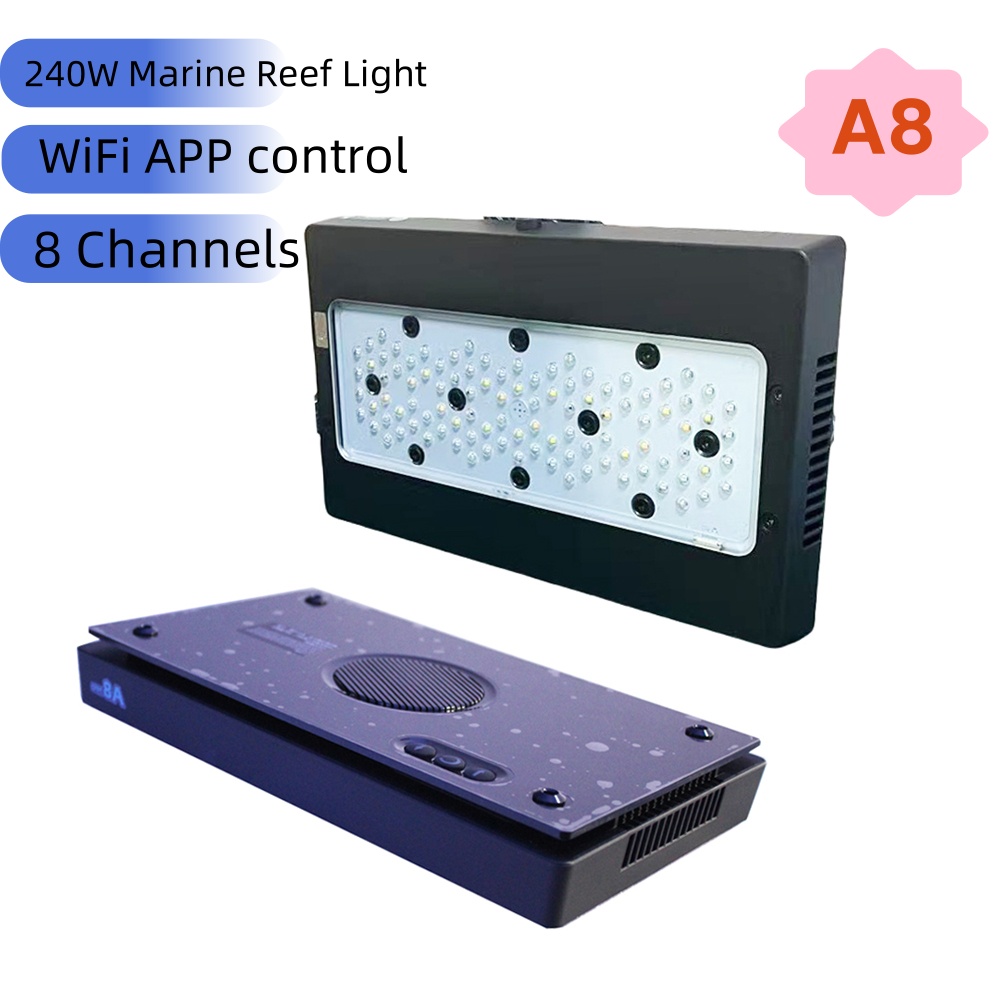 A8se A8PRO II 블루 240W 해양 LED 리 - Aquarium Blue Marine Reef 리뷰 및 가격